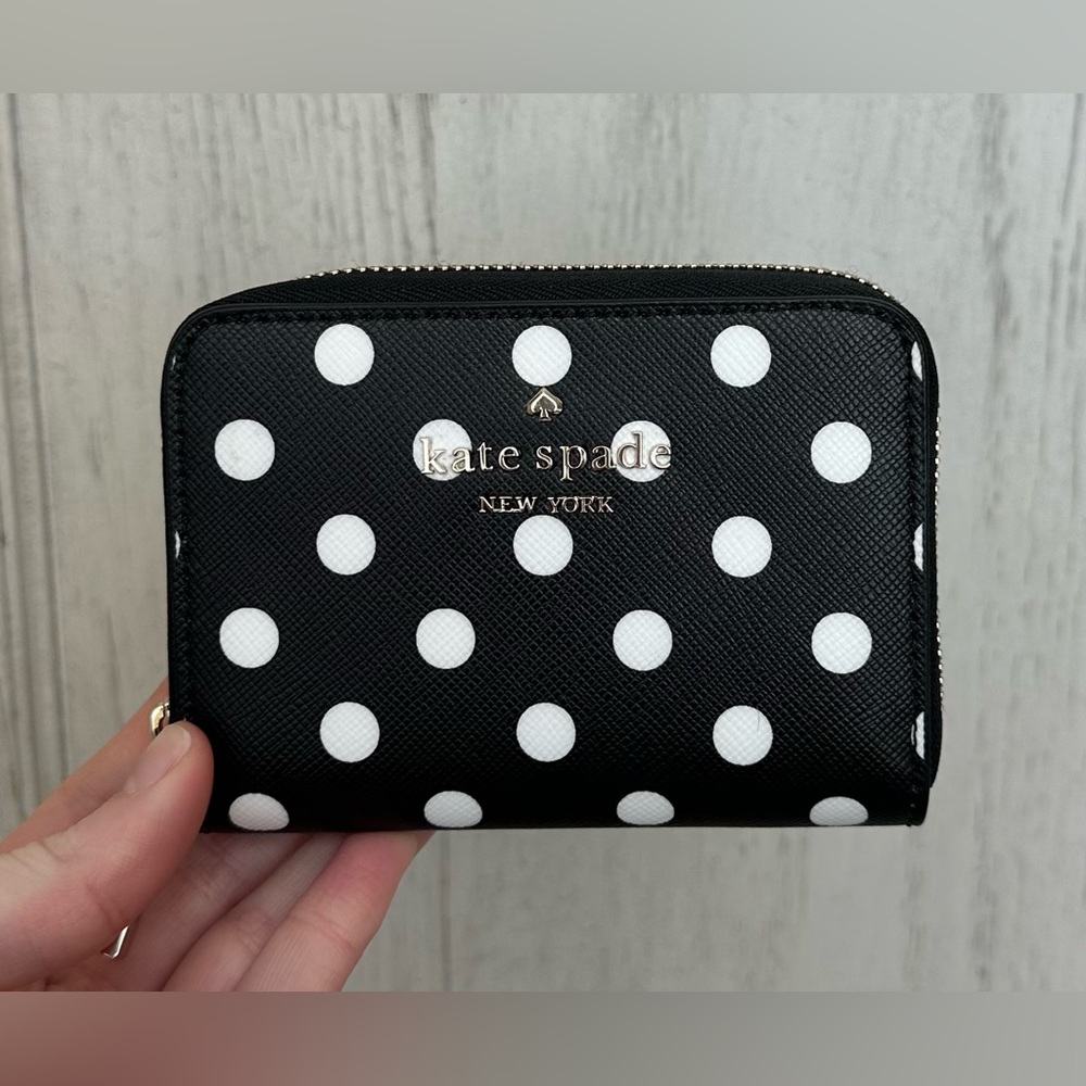 Kate Spade Cheers Polka Dot Zip Wallet